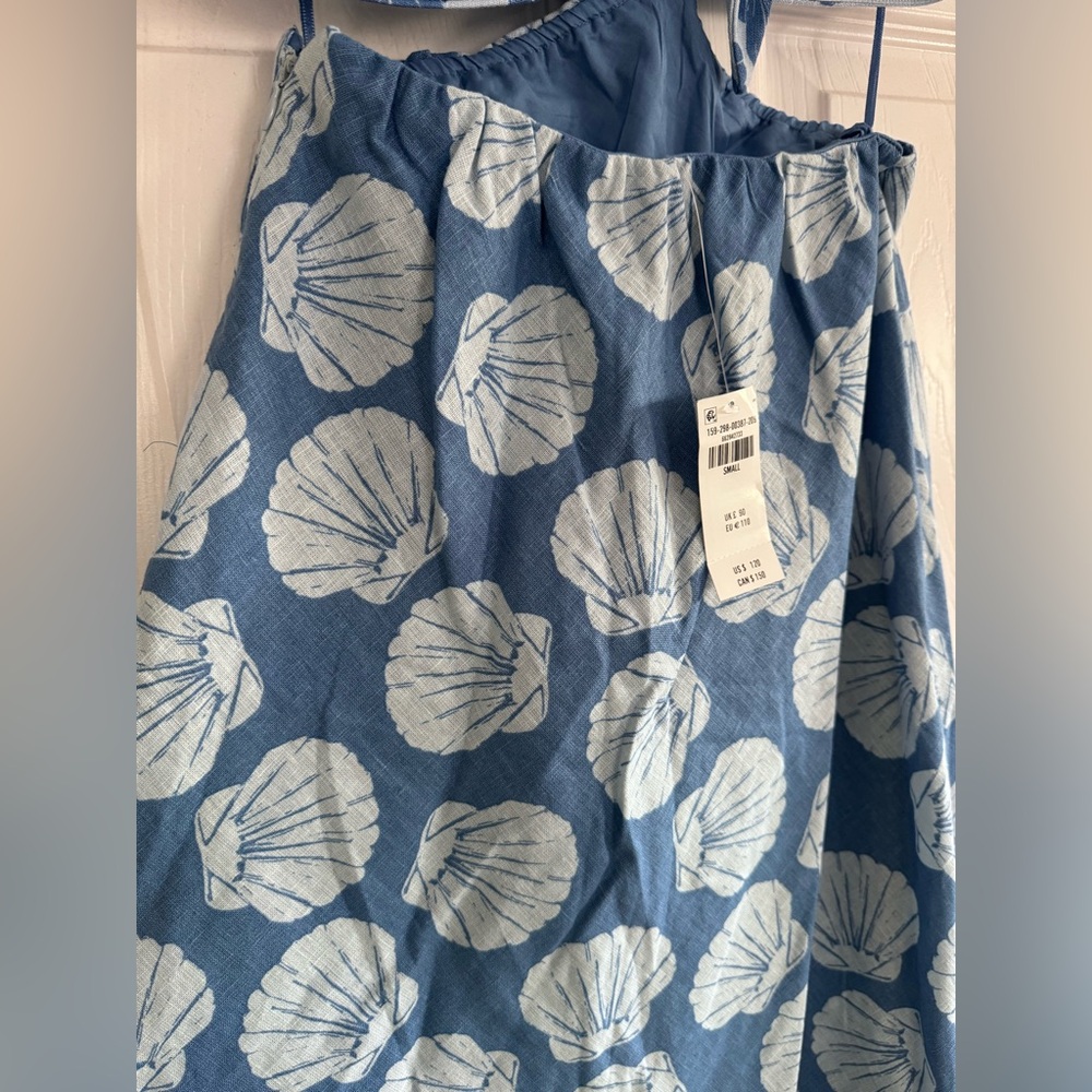Abercrombie & Fitch Blue and White Backless Dress - Picture 5 of 7